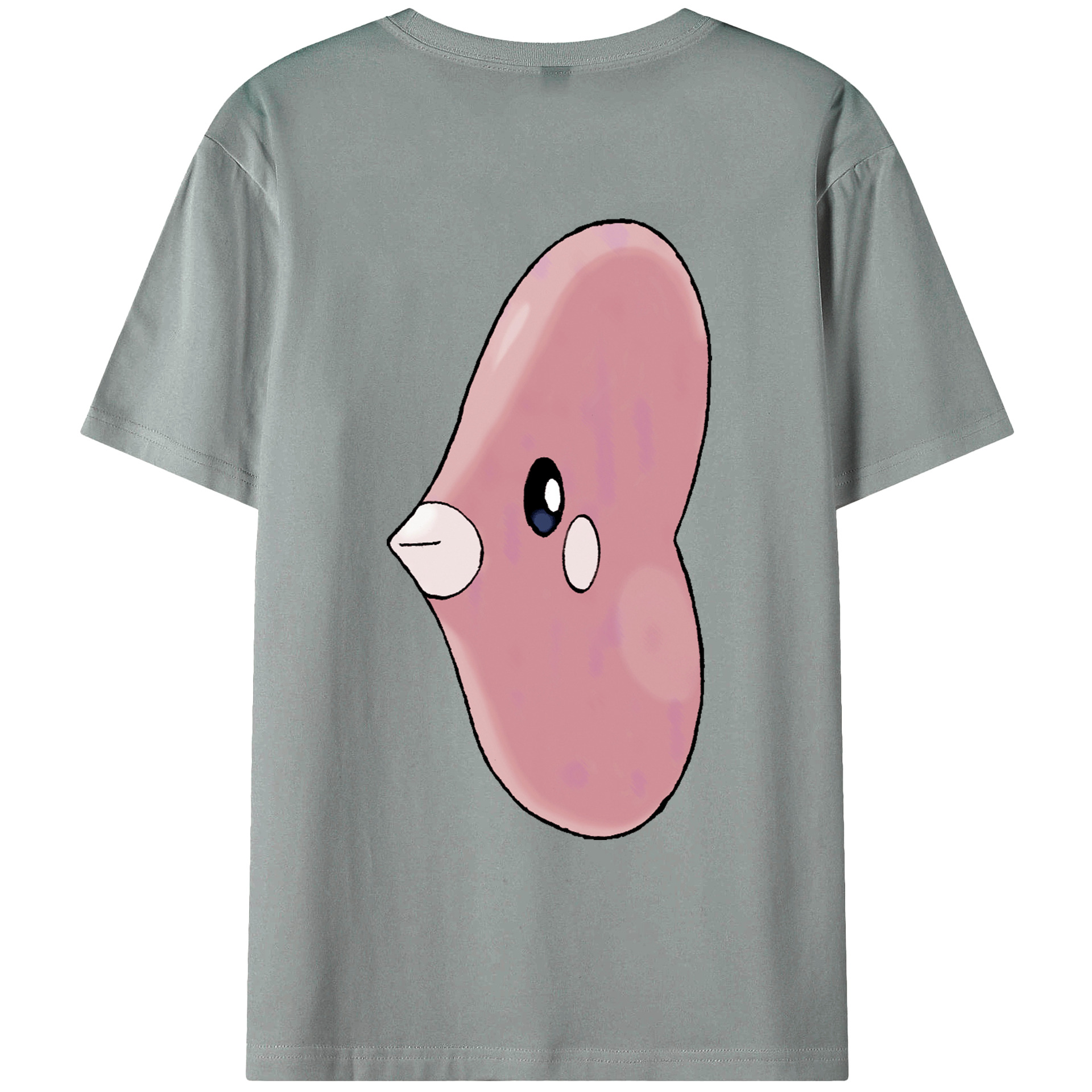 （画像用） ポケットモンスター Pokémon 綿100％ メンズ半袖Tシャツ（バックプリント） 通気性